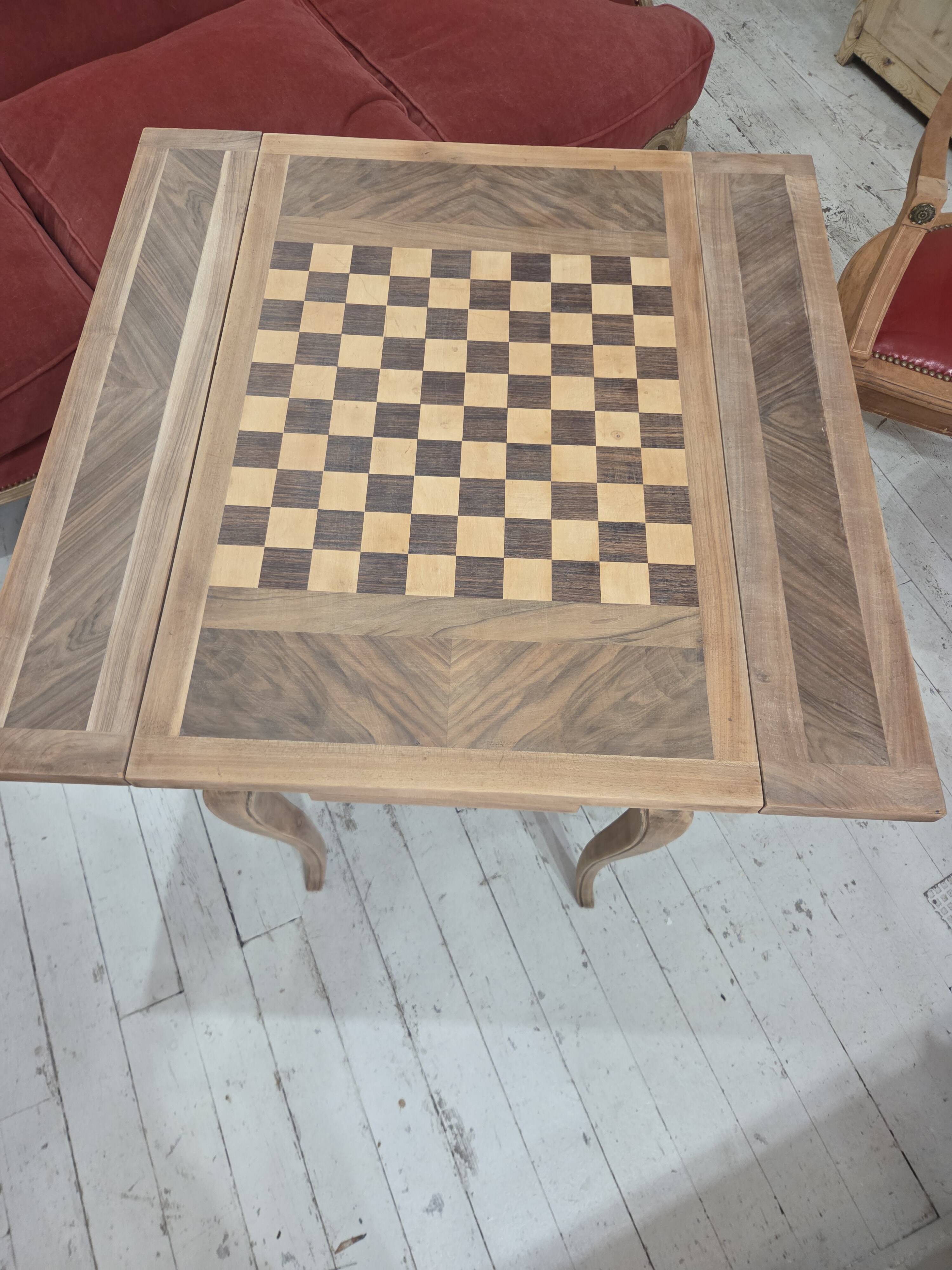 walnut game table