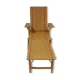 Wicker and rattan lounger