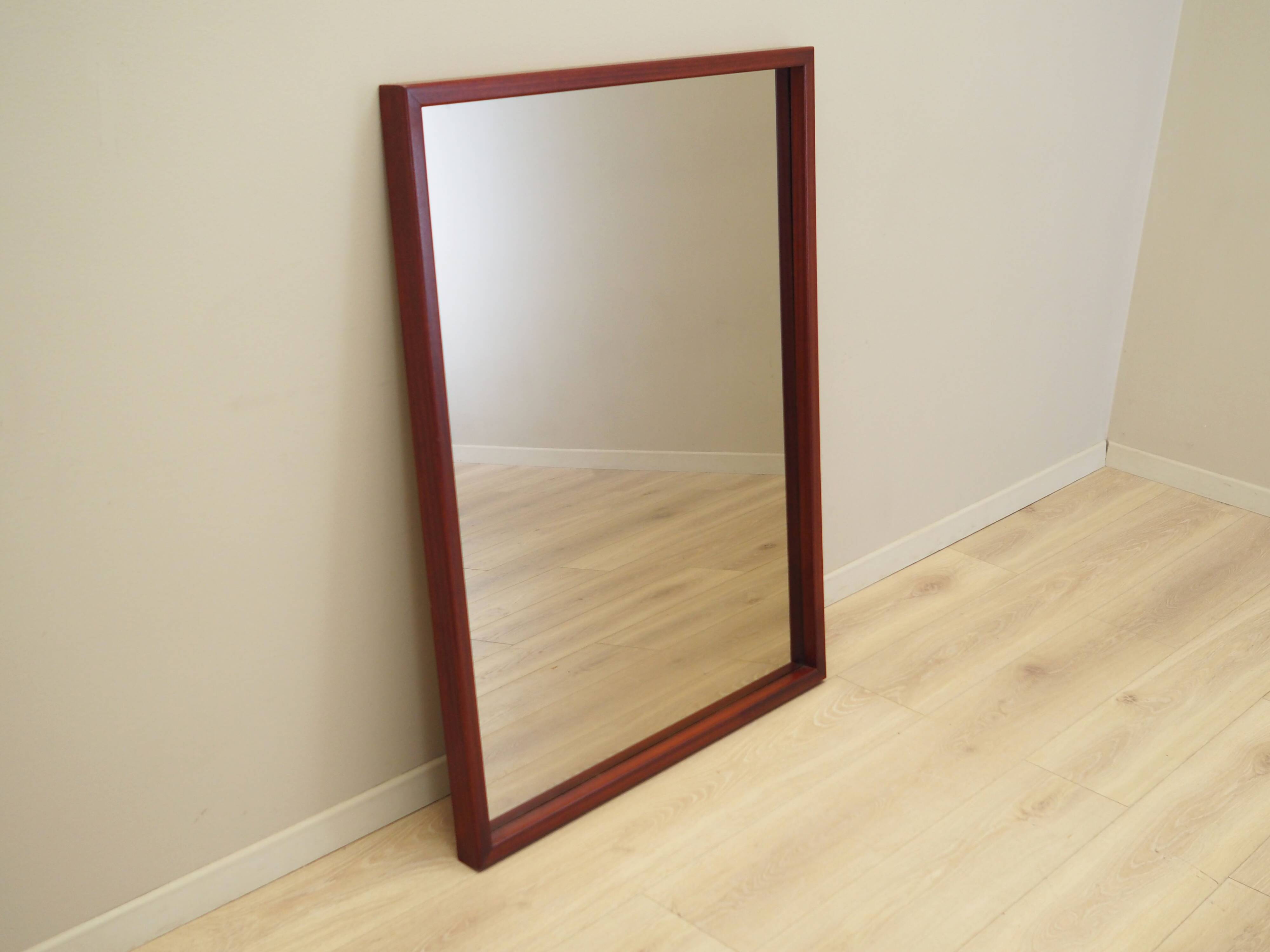 Graphite mirror, Danish design, 1970s, production: Denmark