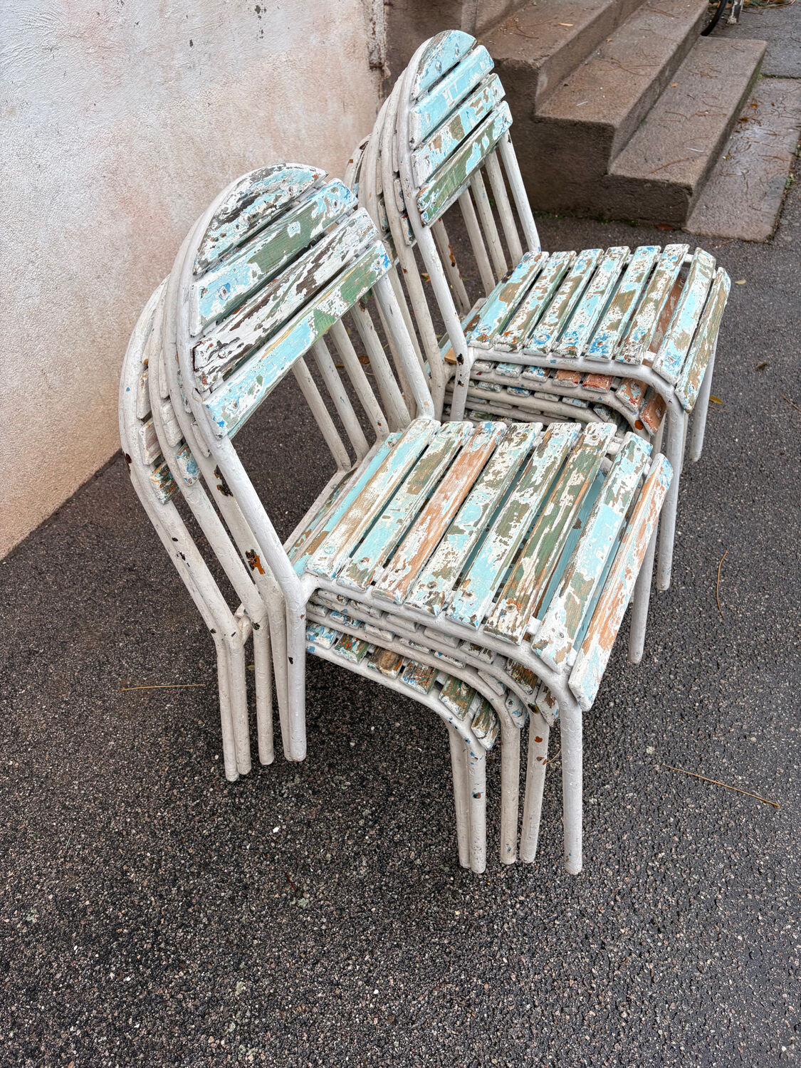 10 chaises de terrasse champêtre 