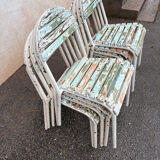 10 chaises de terrasse champêtre 