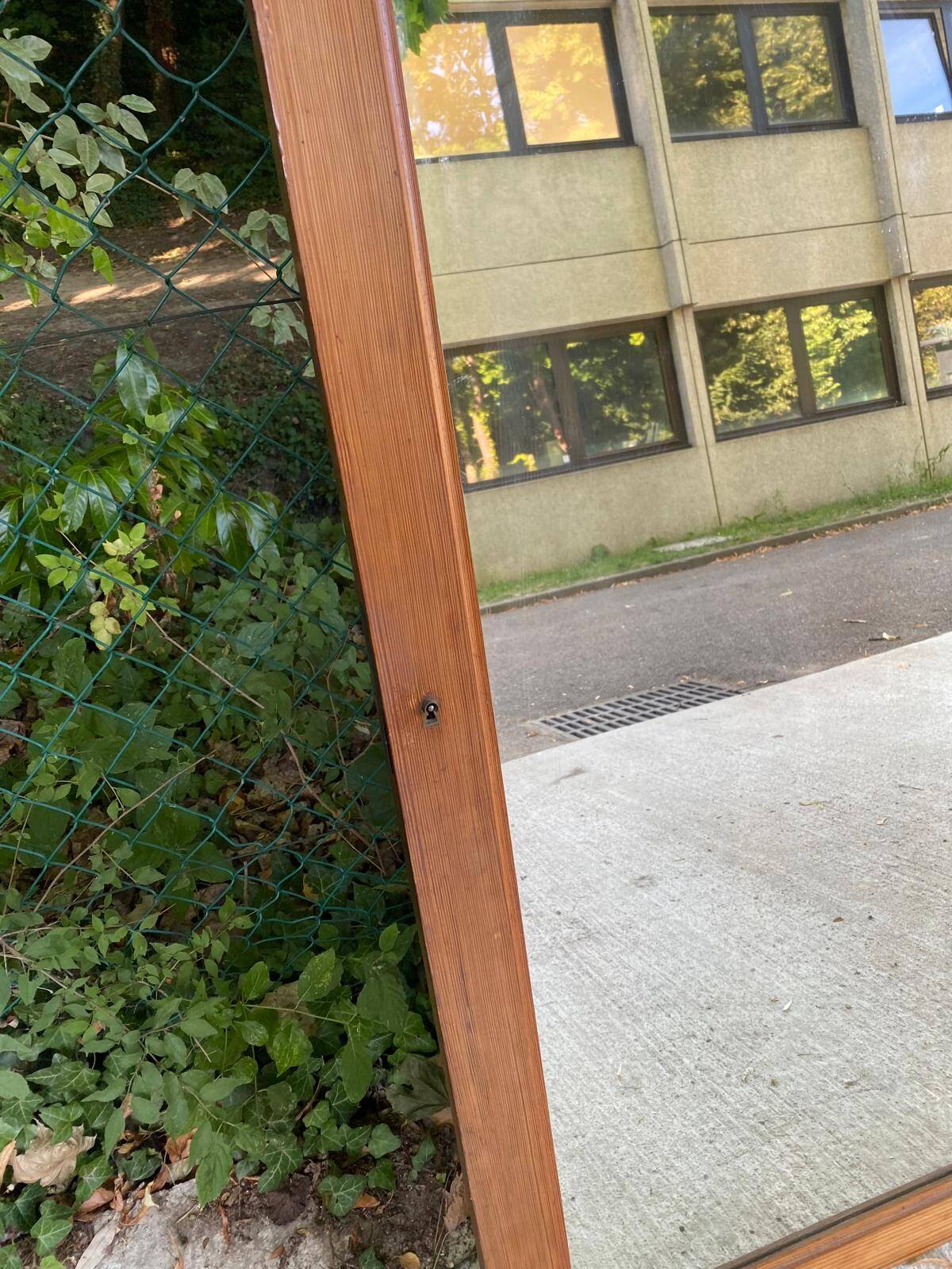 Vintage solid wood mirror 78x133