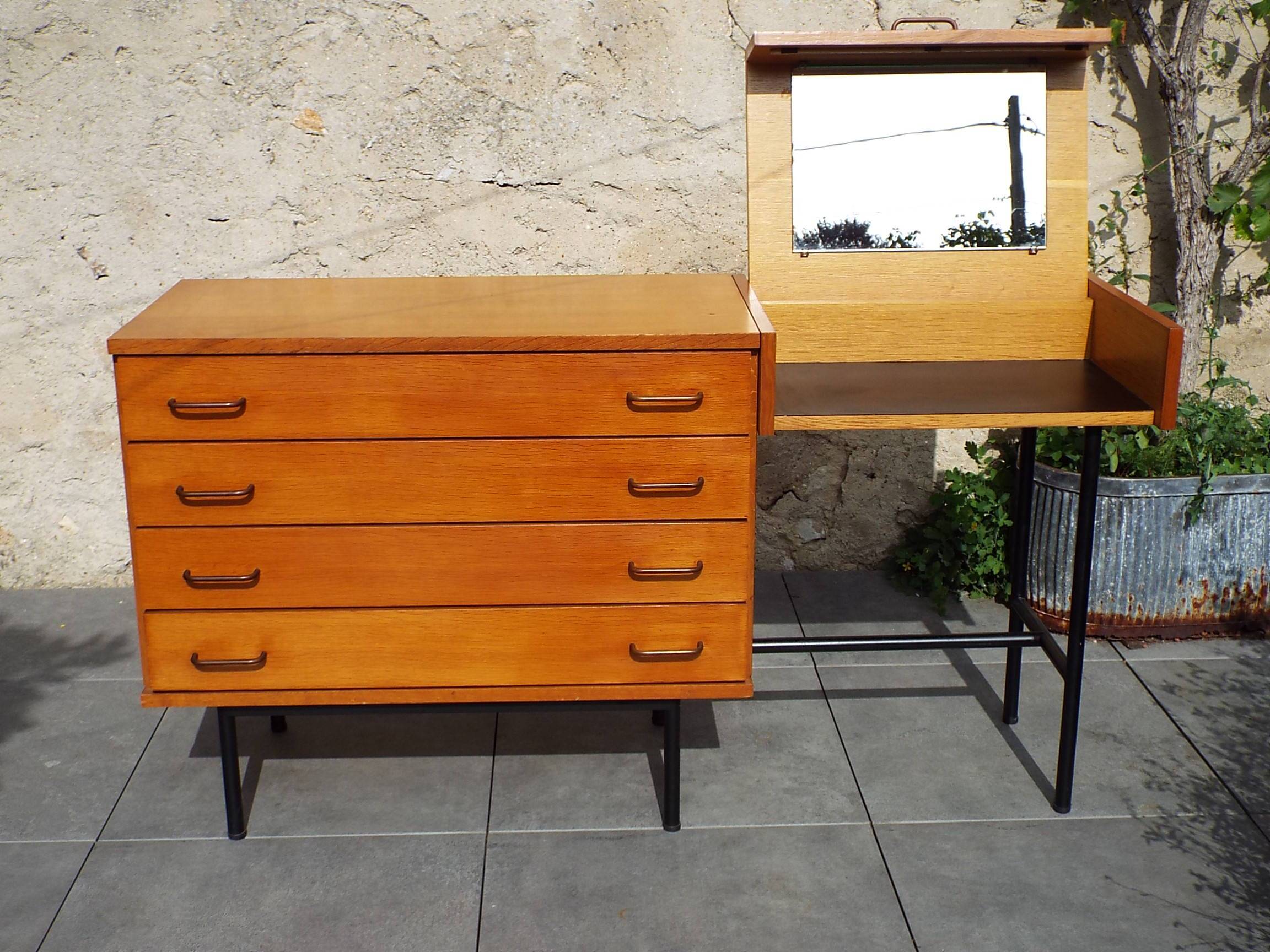 60s dressing table chest of drawers