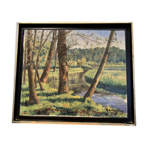 Huile sur toile signée