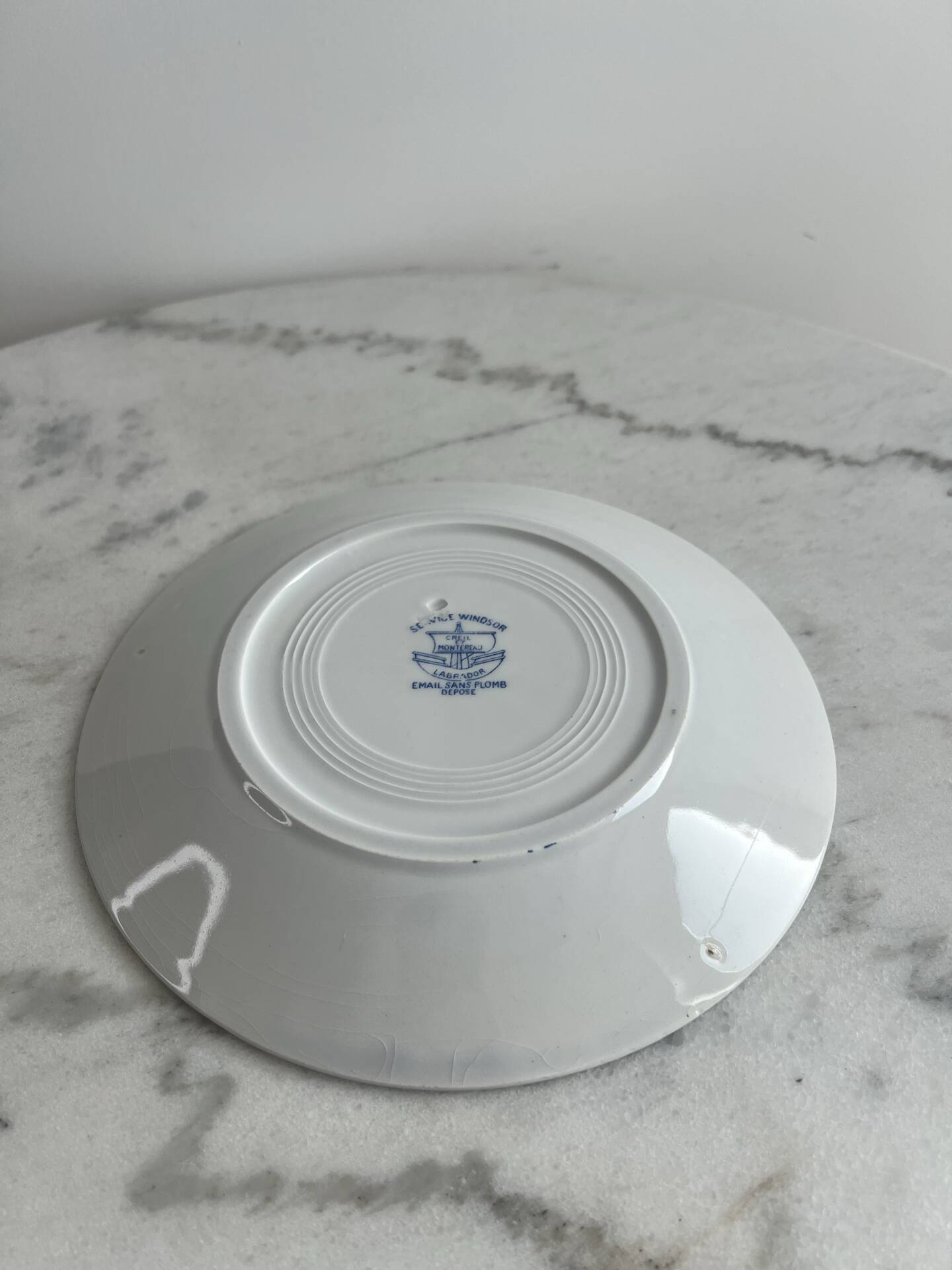 Dessert plate Windsor service Creil and Montereau 20.5