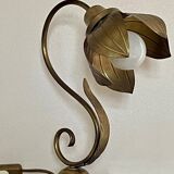 Lampe fleur en laiton