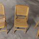 Set de 3 chaises  cannées  pliantes vintages 70