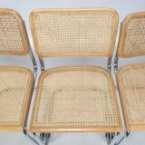 Set of 4 cesca chairs by marcel breuer
