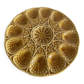 Sarreguemines earthenware oyster dish