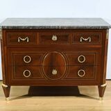 Rare mahogany commode, Louis XVI period – 2nd half of the 18th century.