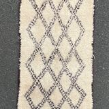 Berbere carpet beni ouarain old 125x210 cm