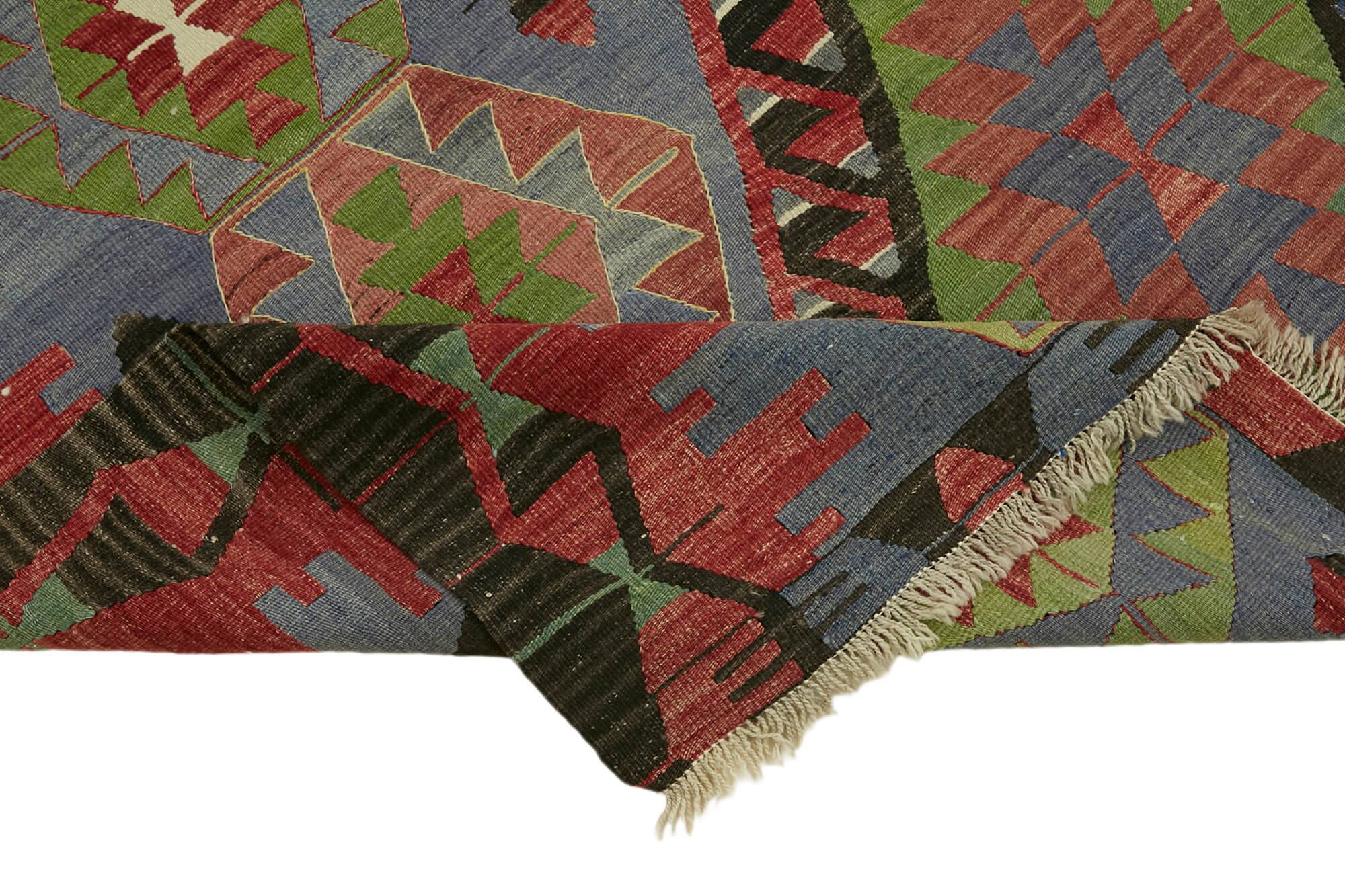 Turkish Handmade Vintage Anatolian Kilim 168 cm x 298 cm