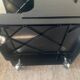 Architectural serving trolley by Giovanni Pelis for Stile Neolt from the 60s-70s