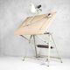Dutch industrial drawing or architect's table witch lamp from rotanex-pool, 1950s