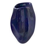 Max Idlas midnight blue ceramic vase