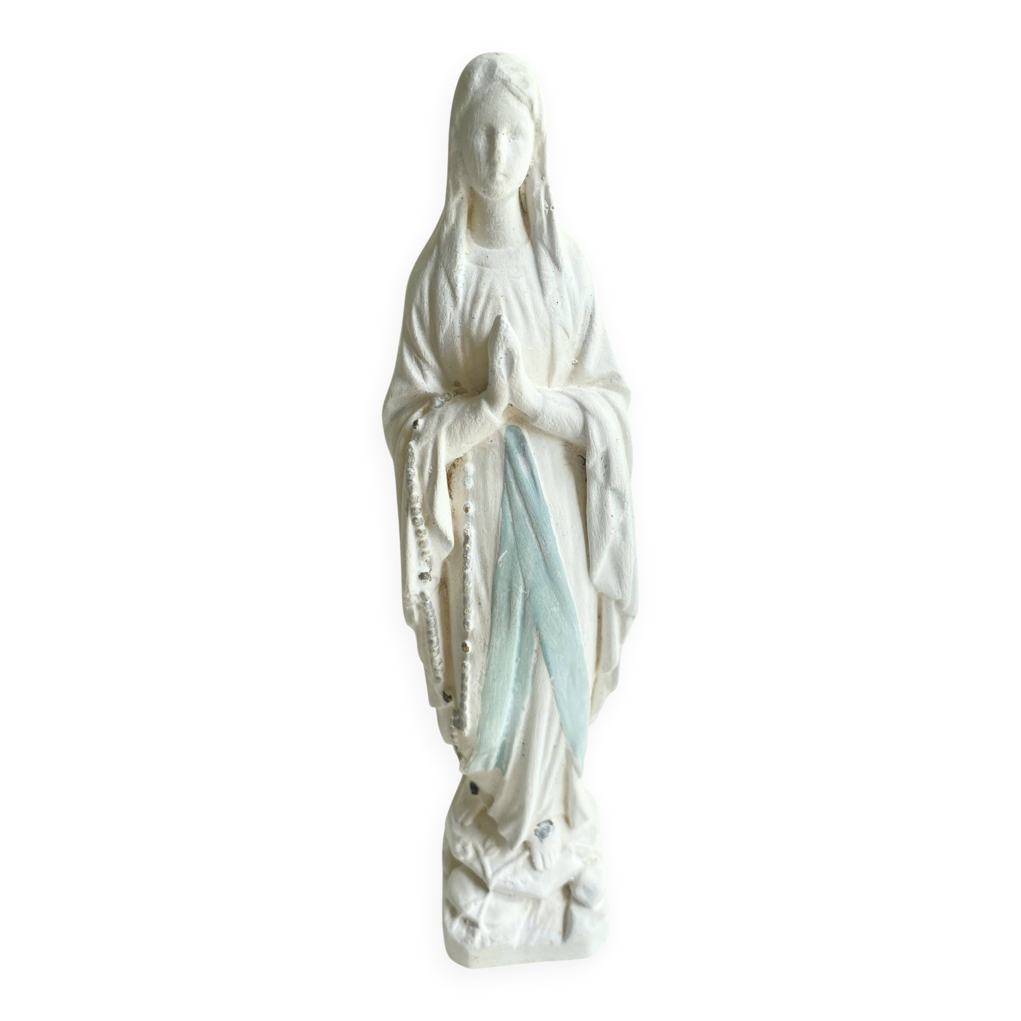 Virgin statue in plaster 25 cm