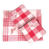 tablecloth and red and white checked napkins 154x164 cm