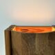 Vintage XL wall light, pin, suede, 1970