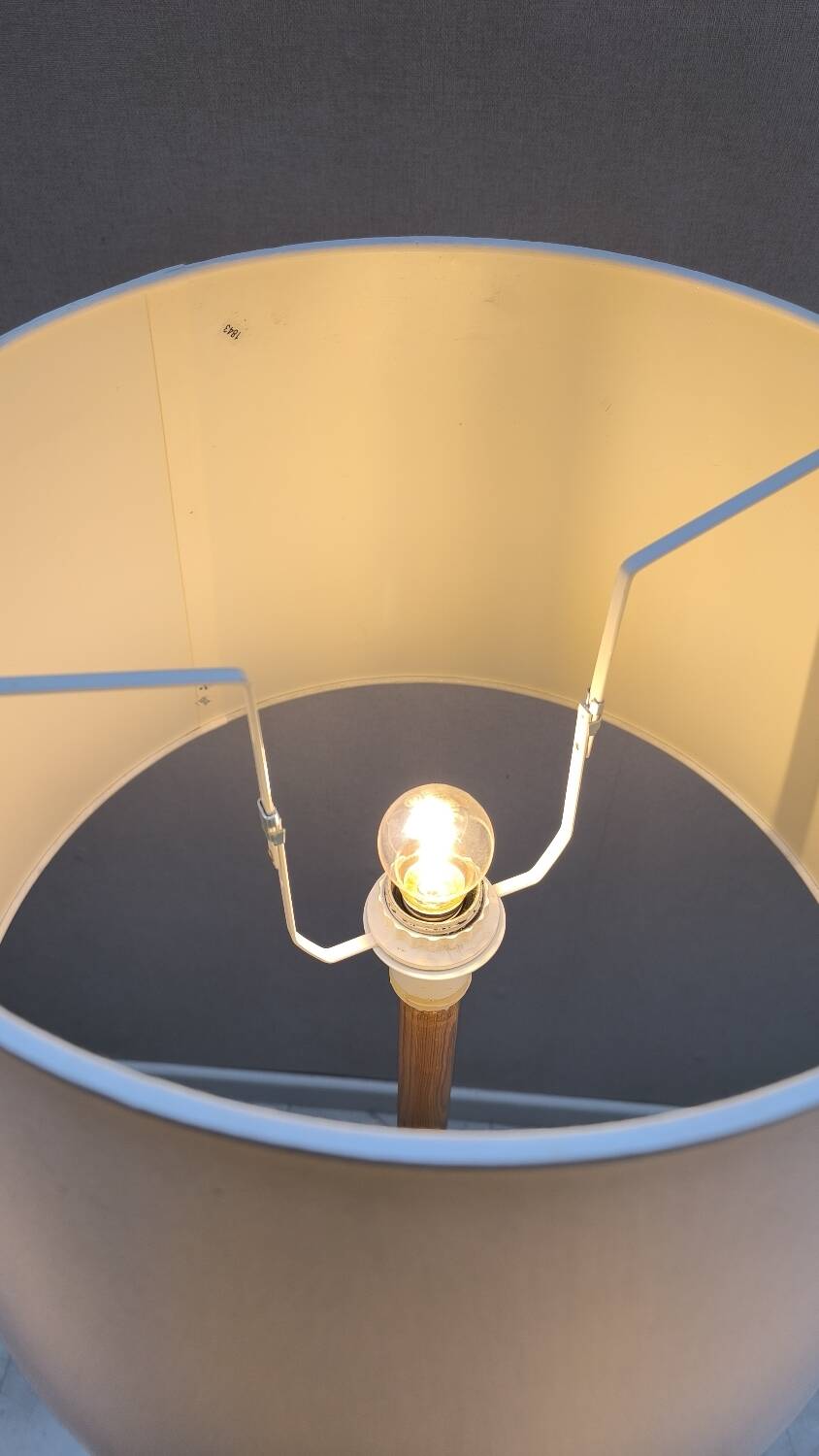 Solid pine floor lamp, Sweden 1970