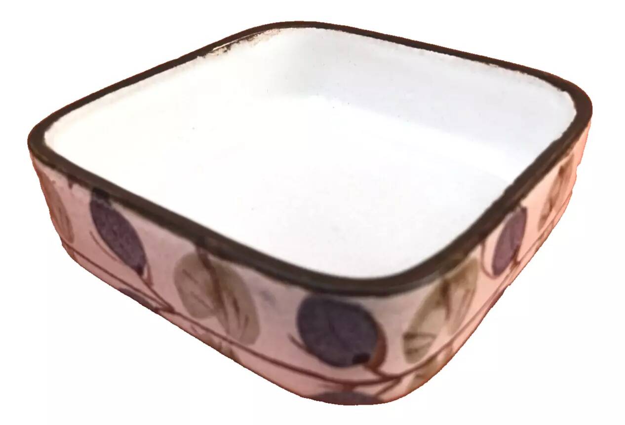 Niderviller Earthenware Dish Manufacture France "Plums" Collection