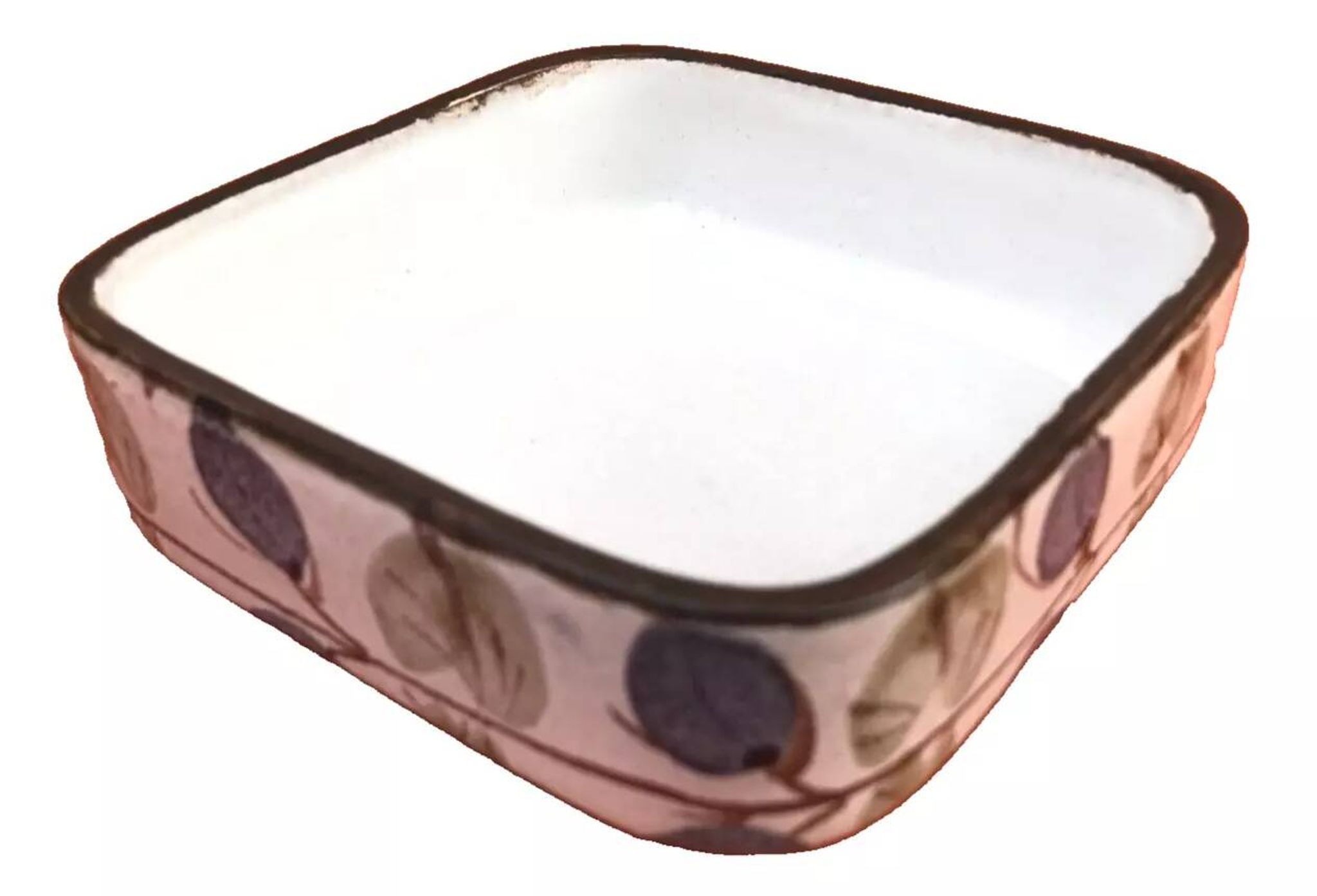 Ravier Faïence de Niderviller Manufacture France Collection " Prunes "