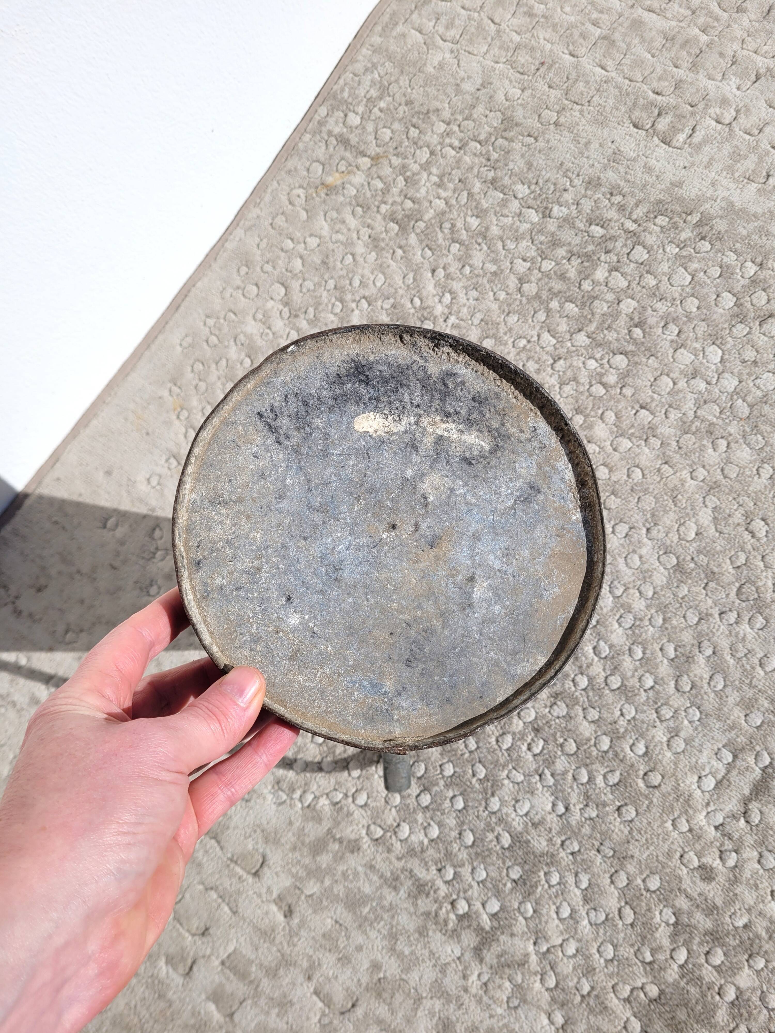 Old vintage zinc pitcher