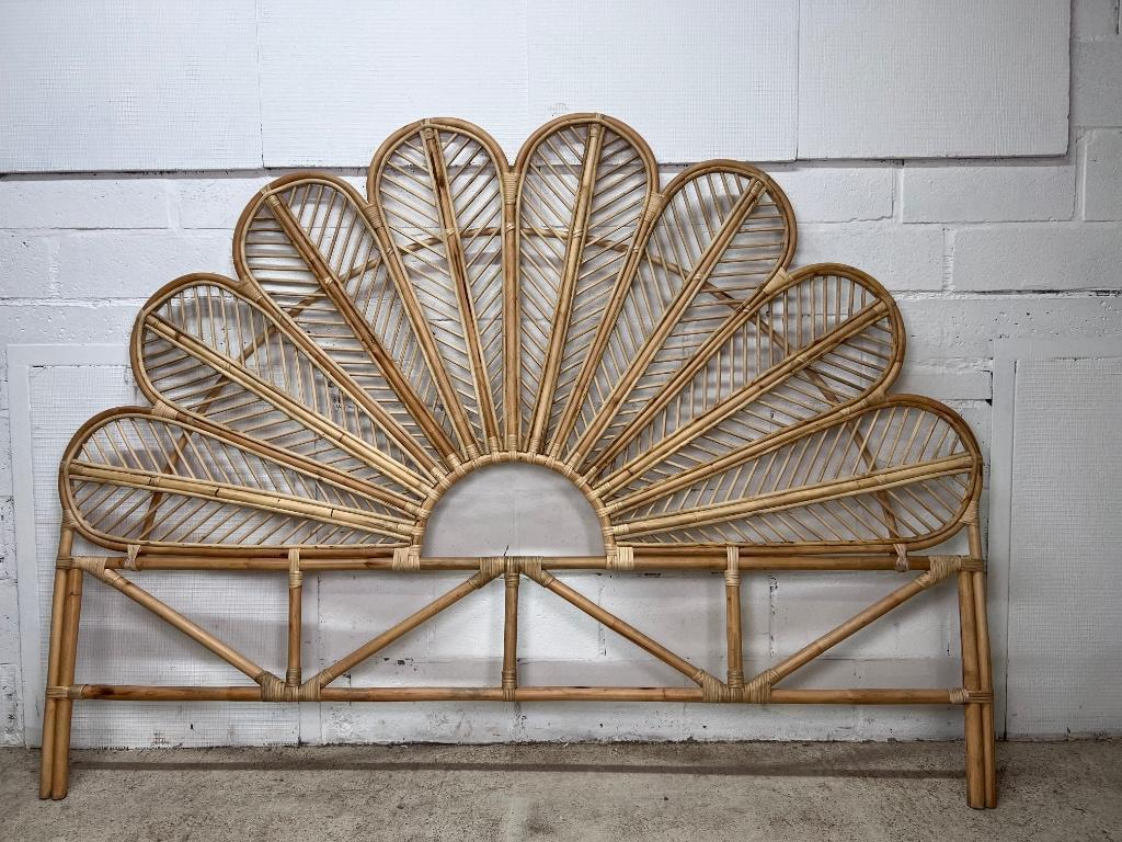 Handmade wicker headboard