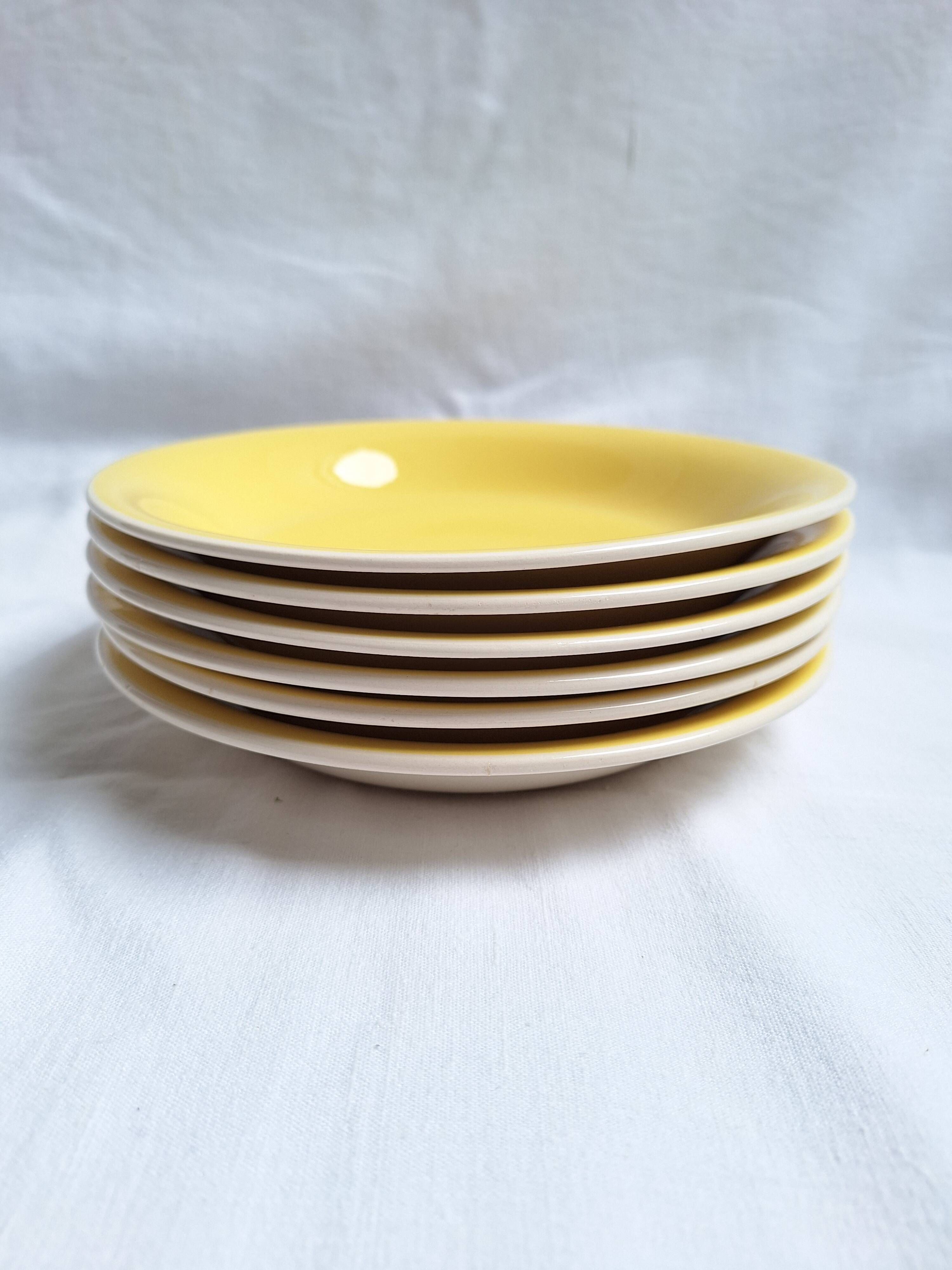 Deep plates or salad plates Villeroy & Boch yellow