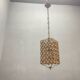 Bronze Pink Crystal Light Pendant 1960’s