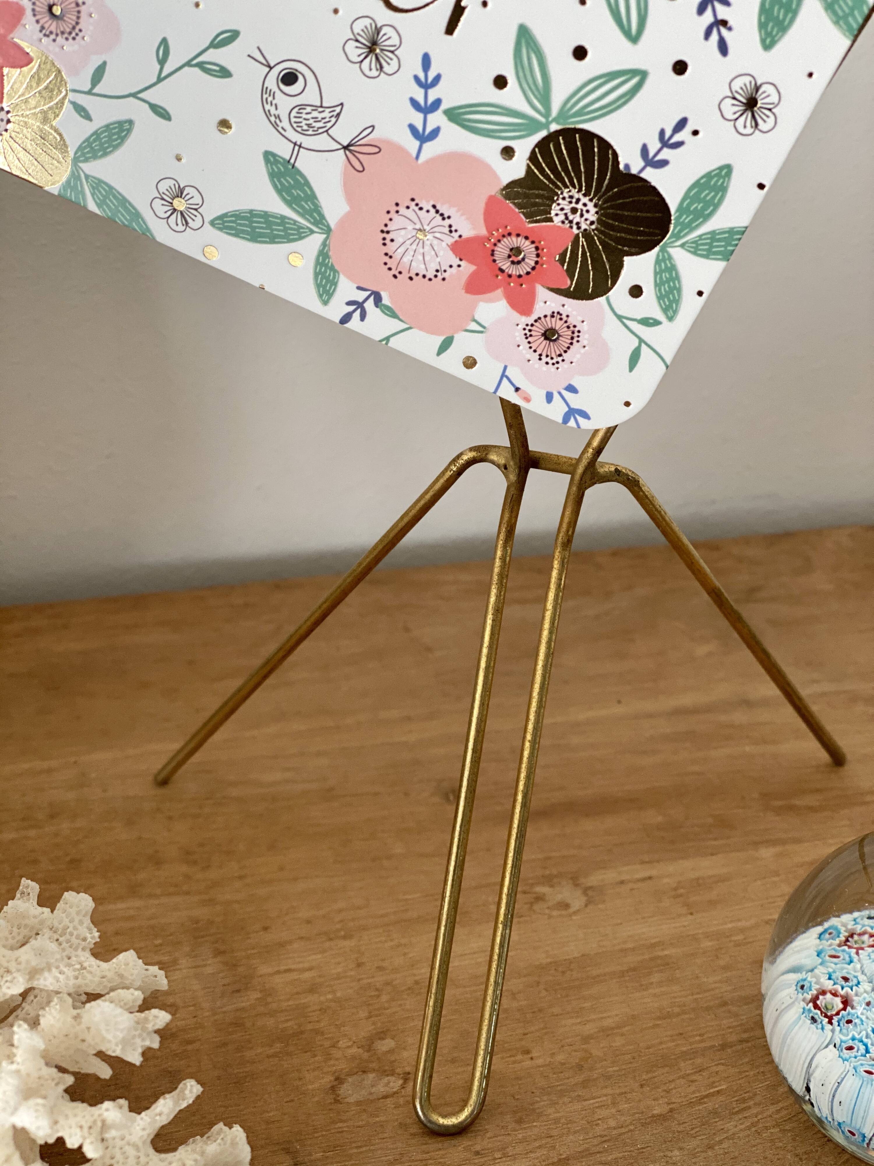 Golden postcard display