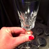 Set of 12 baccarat crystal water glasses carcassonne model