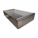 Stainless steel coffee table design Roche Bobois