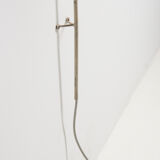 Hanging wall lamp with black perforated cap, 1960's