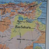 Old Vidal Lablache map N°11 Algeria Tunisia Sahara