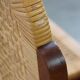 Set of two Art Deco design dining chairs with a wooden frame