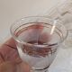 frosted glasses with golden trim, 1950s-60s