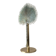 Monumental Valenti table lamp with fan palm leaf in bronze and brass, 1970s