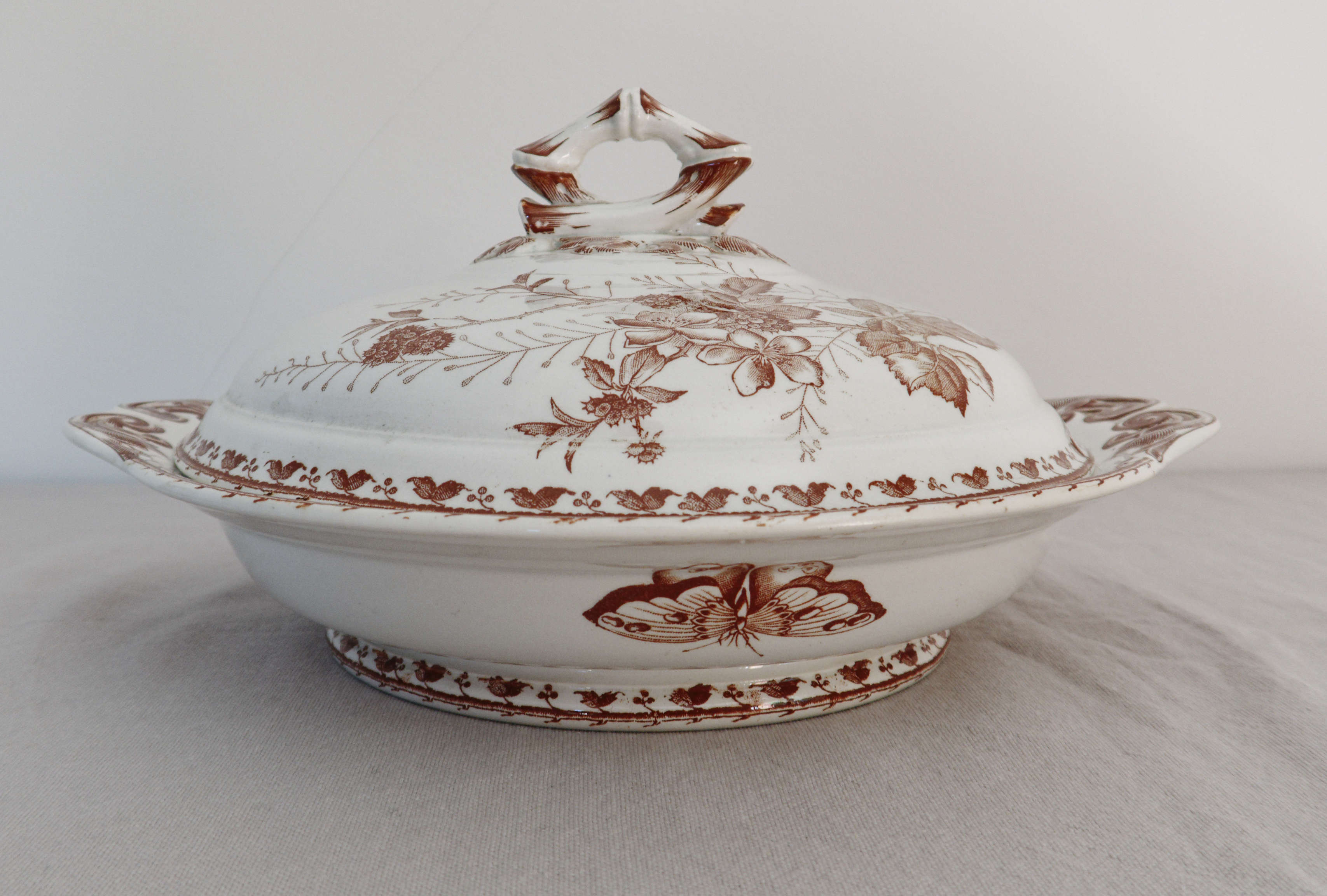 Iron earth tableware service U&C Sarreguemines Carmen collection