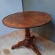 Gueridon Louis Philippe in mahogany with tilting top