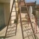 Double painter's step ladder antique