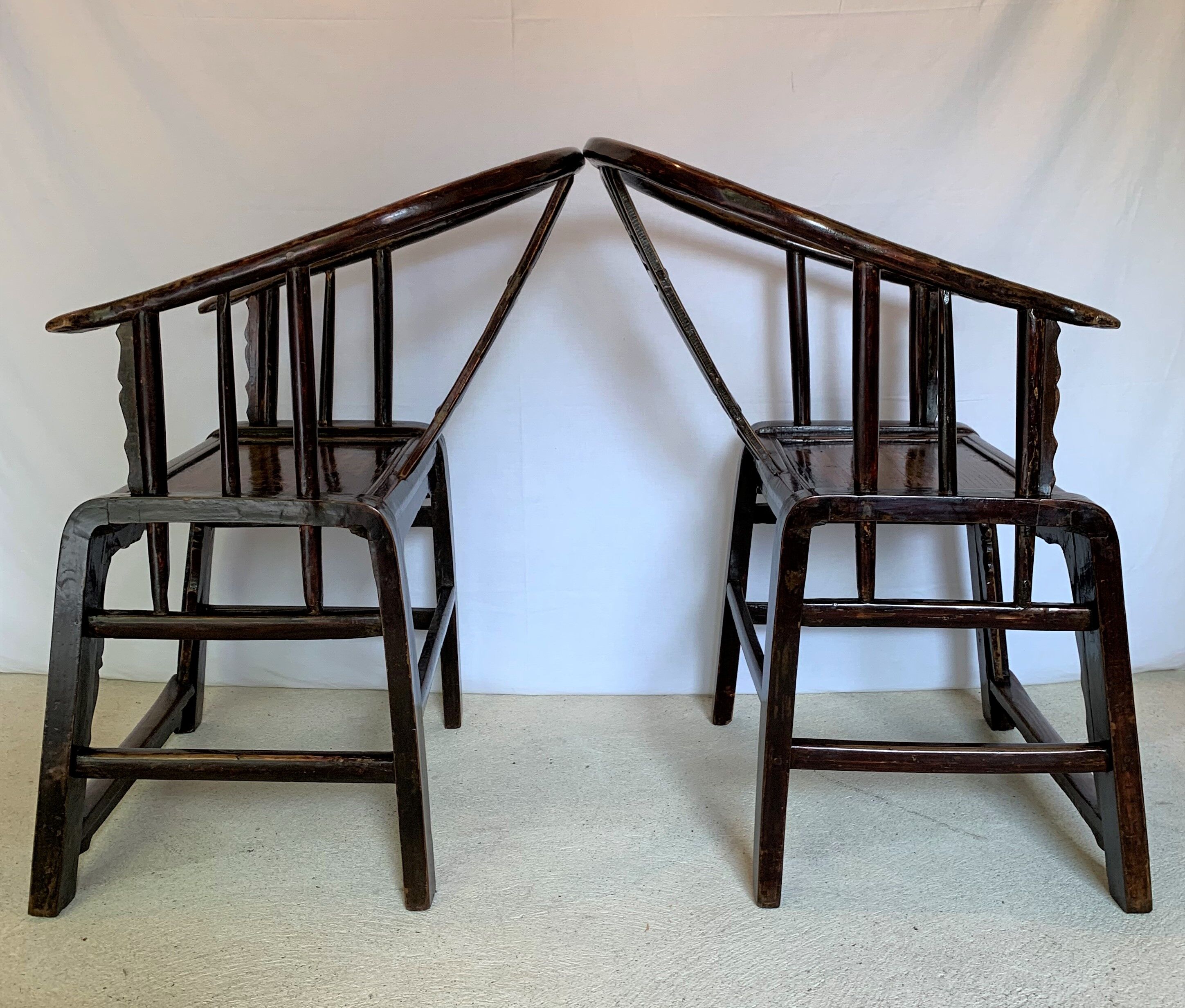 Paire de fauteuils chinois