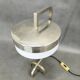 Rare Bauhaus Nickel Table Lamp with Glass Diffuser, 1930s
