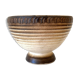 Vintage brown & beige ceramic flower pot / planter
