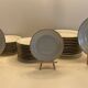 Service of 34 Limoges porcelain plates by Chastagner & Cie – Gilded borders.