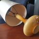 Vintage glass table lamp by Jacob E. Bang for Holmegaard