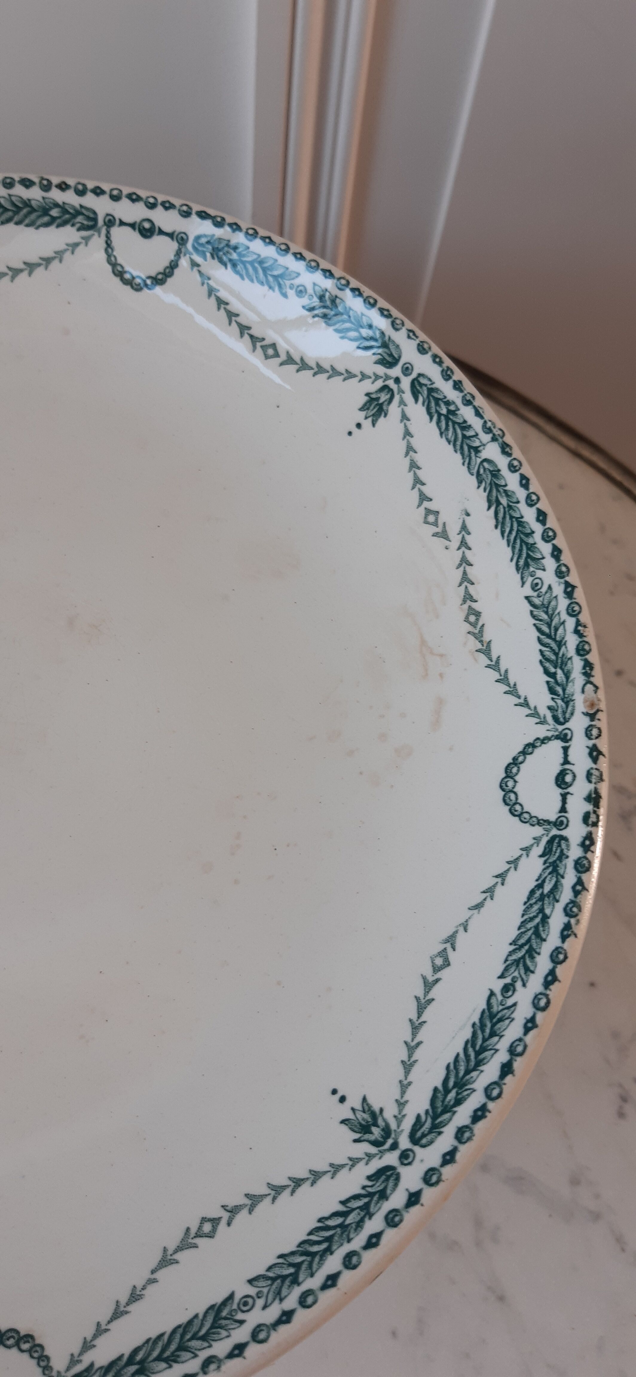 Compotier haut Terre de Fer Saint Amand model "René" late nineteenth