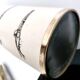 Beige Varnished Metal and Brass Umbrella Stand Attr. to Fornasetti