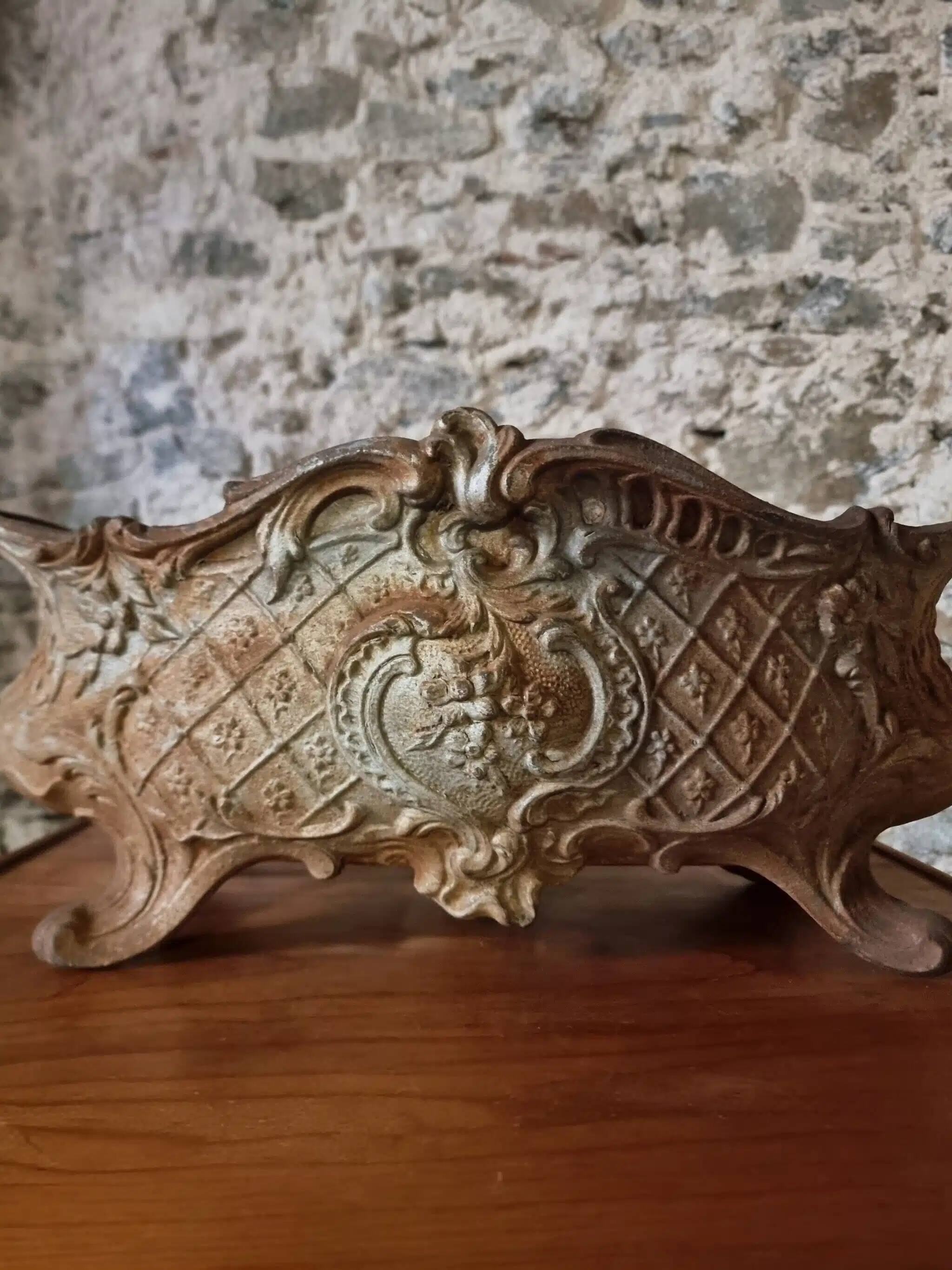Antique French cast iron planter