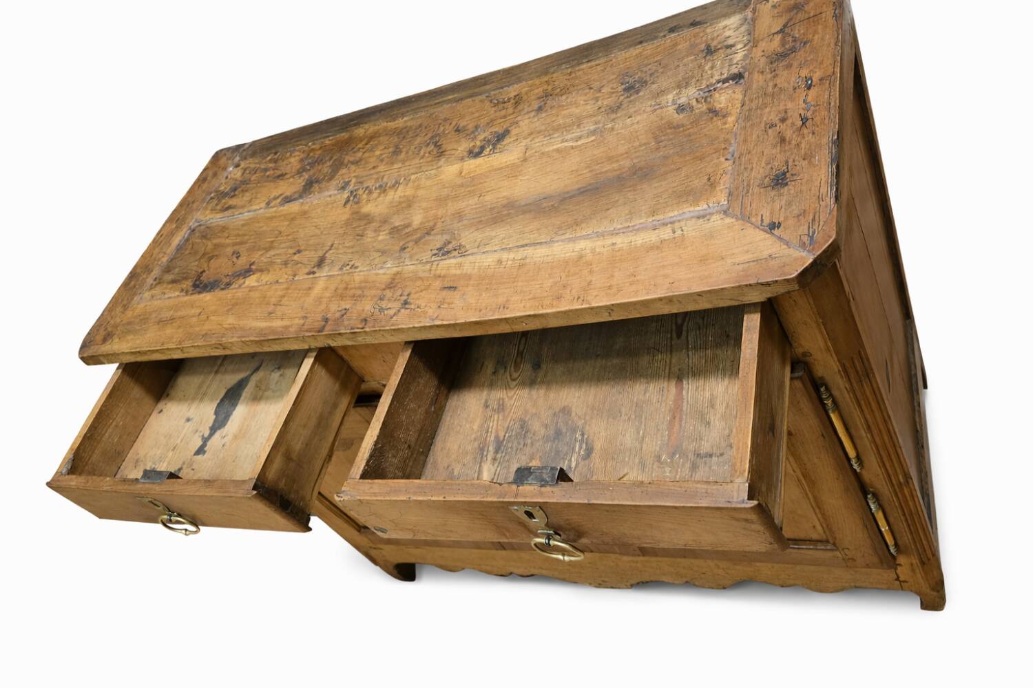 Antique solid wood chest of drawers