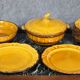 vintage ceramic tableware in yellow – Faience from Haute Provence